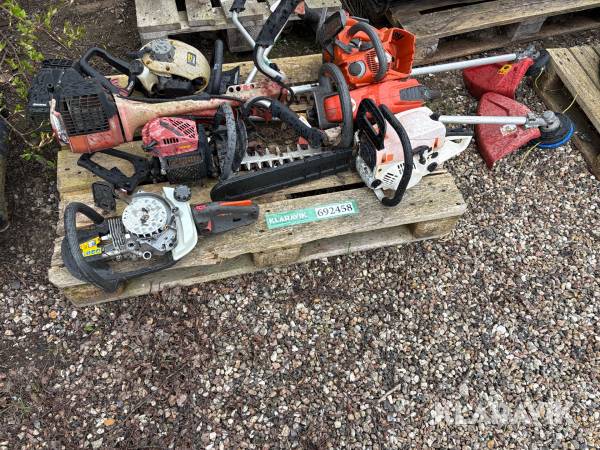 Hækkeklippere og buskryddere til reservedele parti