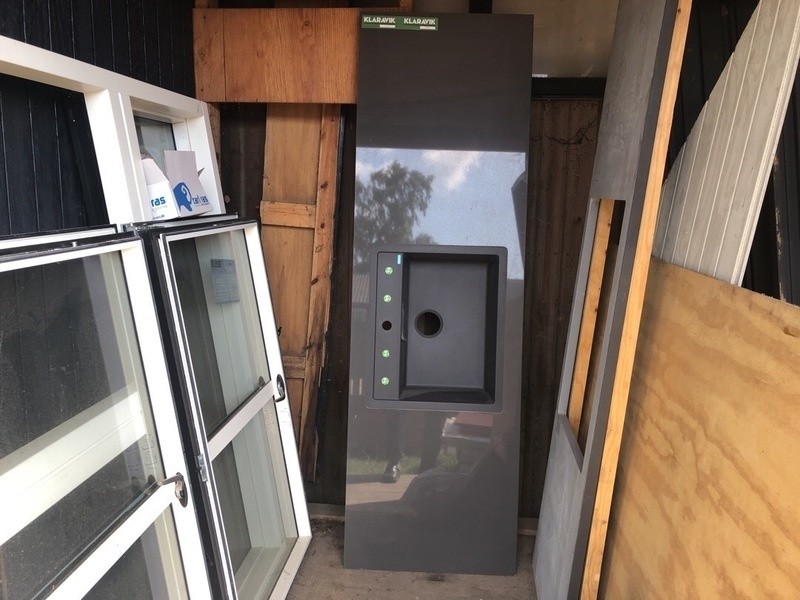 Granit bordplade med vask grå