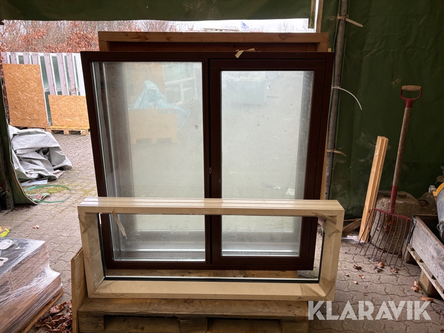Vinduer blandet lot, 4 styk