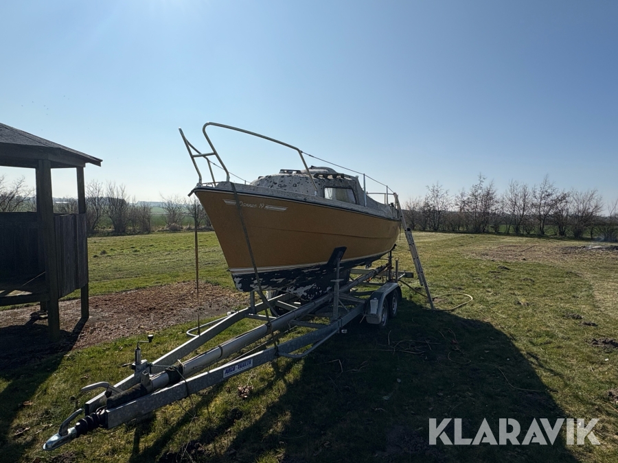 Sejlbåd med trailer Danner 19