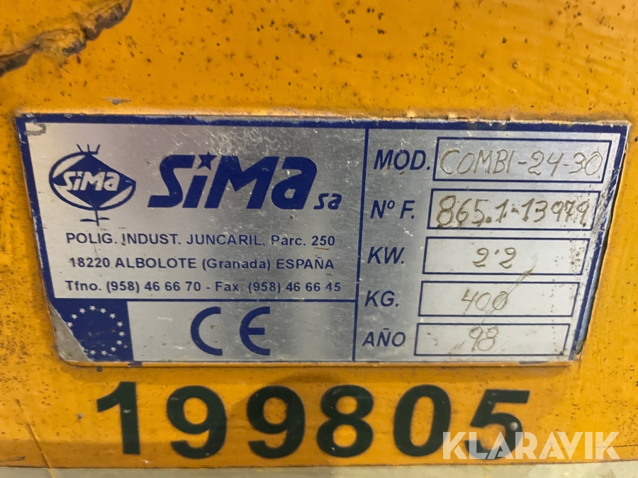 Bukke/Klippe maskine Sima Combi -24-30