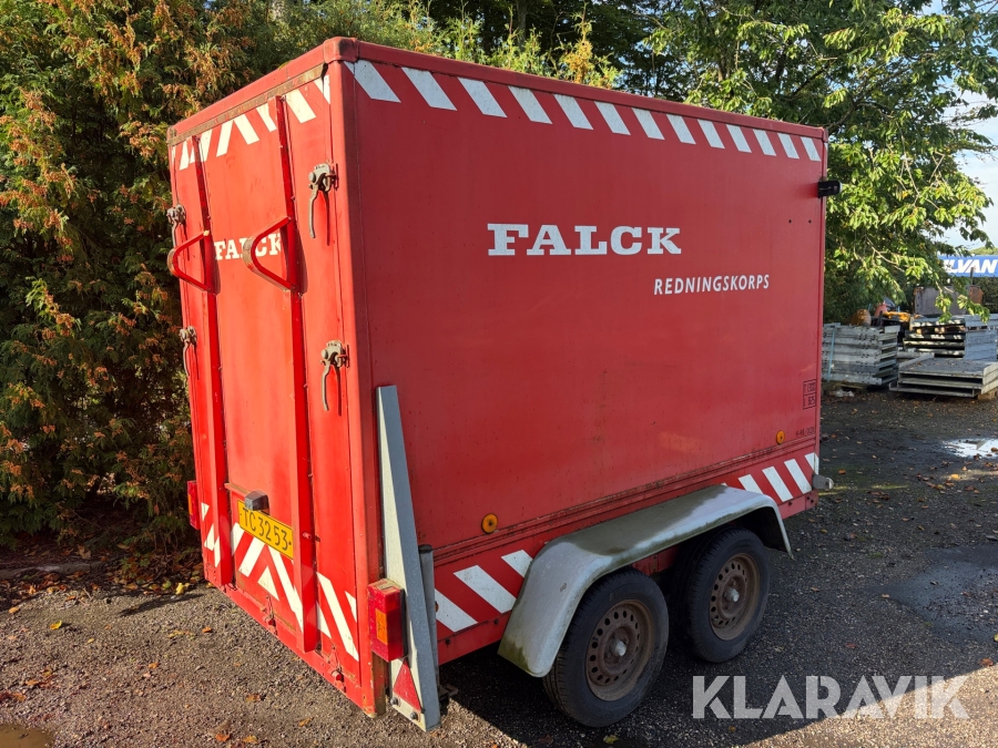 Cargotrailer Brenderup 1300kg - med bremser