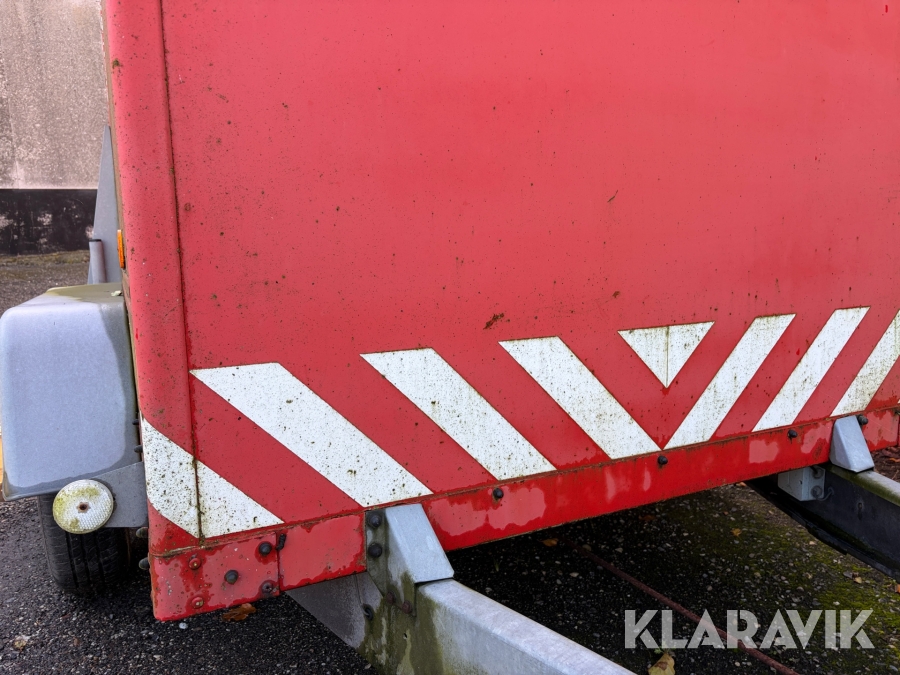 Cargotrailer Brenderup 1300kg - med bremser