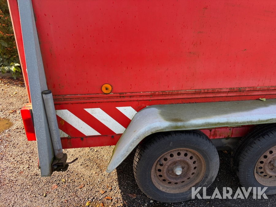 Cargotrailer Brenderup 1300kg - med bremser