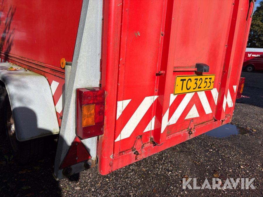 Cargotrailer Brenderup 1300kg - med bremser
