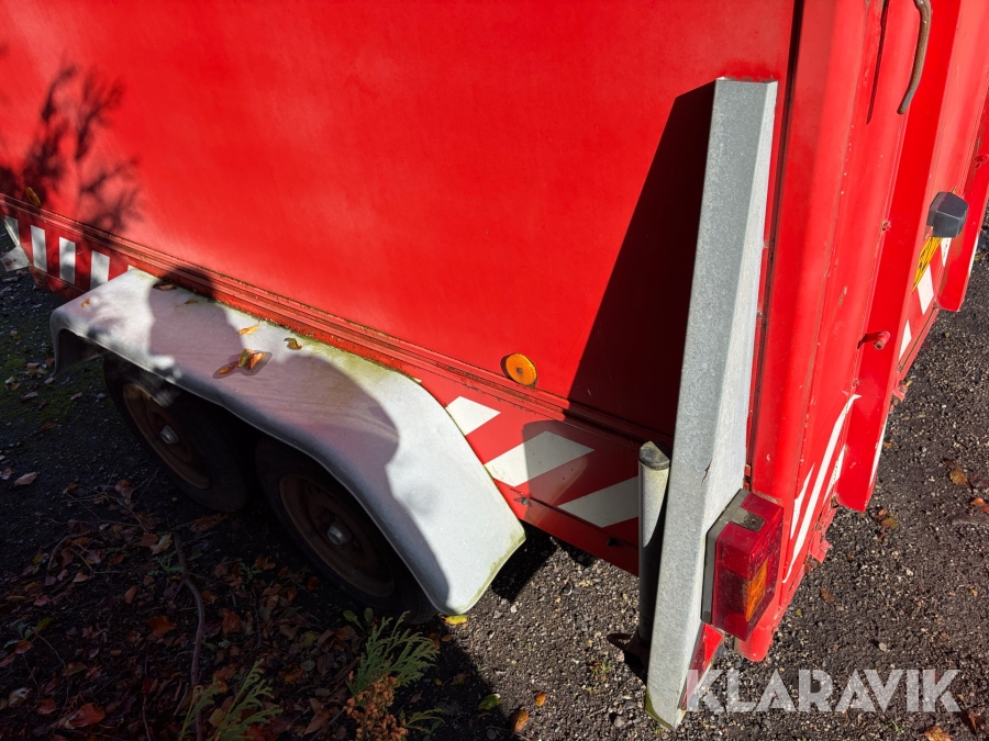 Cargotrailer Brenderup 1300kg - med bremser