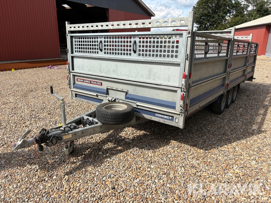 Trailer Brian James Cargo Connect - med aluramper og høje sider