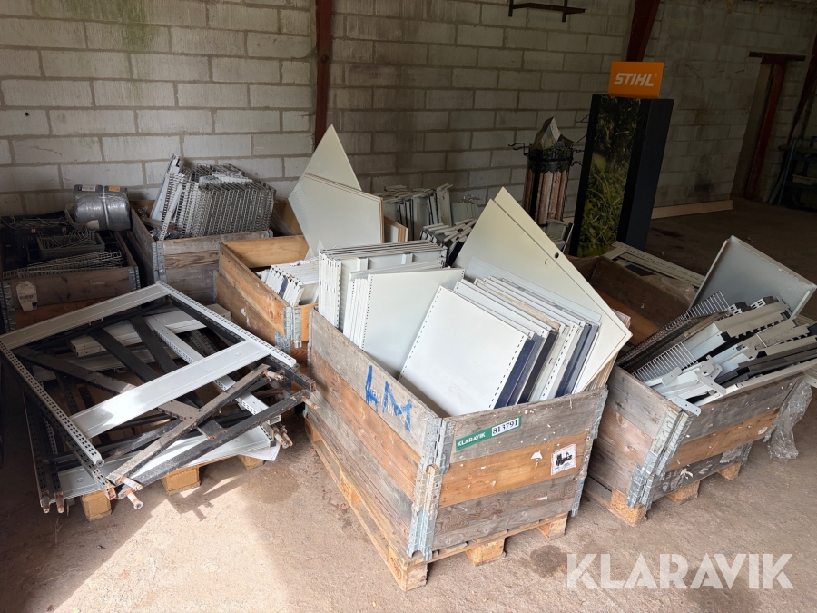 Blandet lagerreoler 8 paller