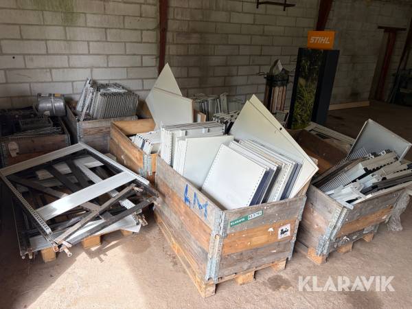 Blandet lagerreoler 8 paller