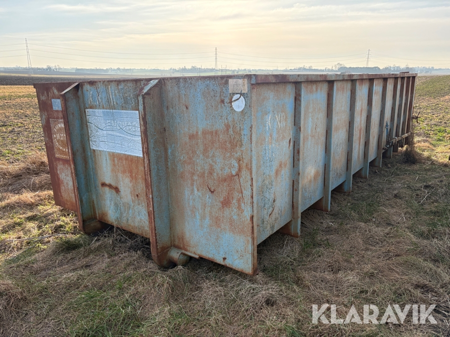 Container lad med tophængt bagsmæk