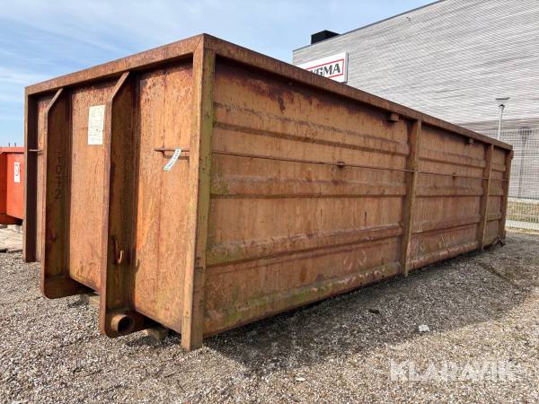 Container 6 meter med forhøjet sider