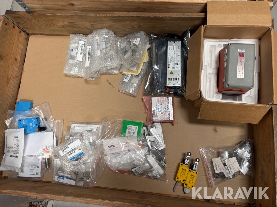 Lot - Flow Simulator, ventilkit, vacuum ejectors,og øvrige Sick dele - 1 palle