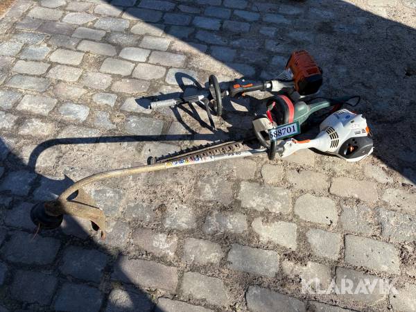 Hækkeklipper, multimaskine  og græstrimmer STIHL, metabo