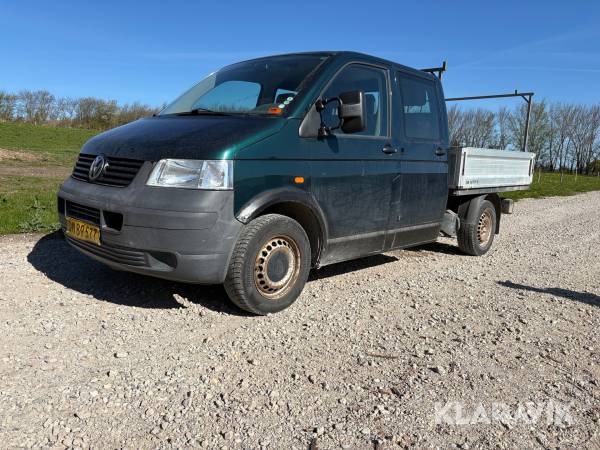 Mandskabsvogn Volkswagen Transporter dobbelt kabine, 2,5 TDI 4 motion
