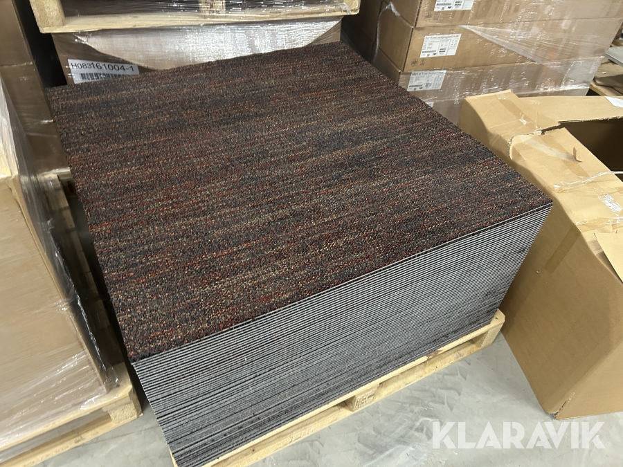 Tæppefliser Ege Radiant black brick 58m2