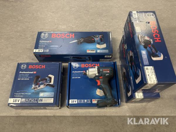 Akku værktøj blandet lot Bosch 6 styk