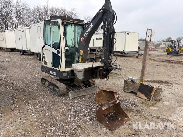 Gravemaskine Terex TC20 med Tiltfunktion