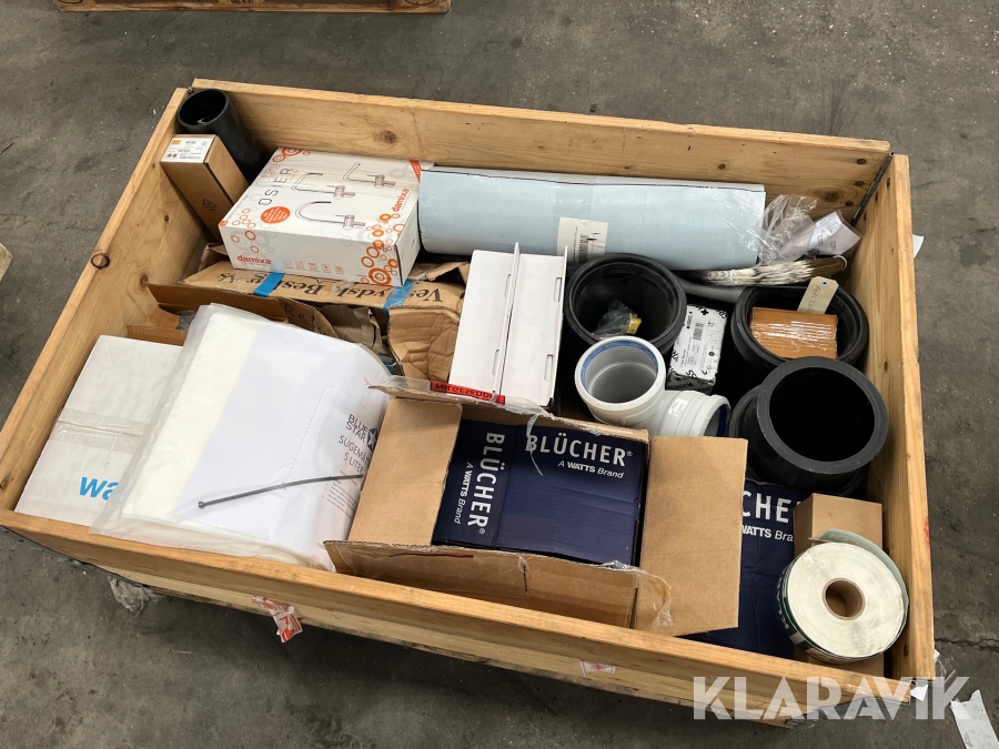 Lot - shunt, afløb, fittings og øvrigt