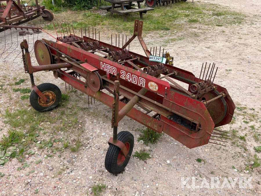 PTO-drevet siderive-rive/fingerrive HSR 240 R