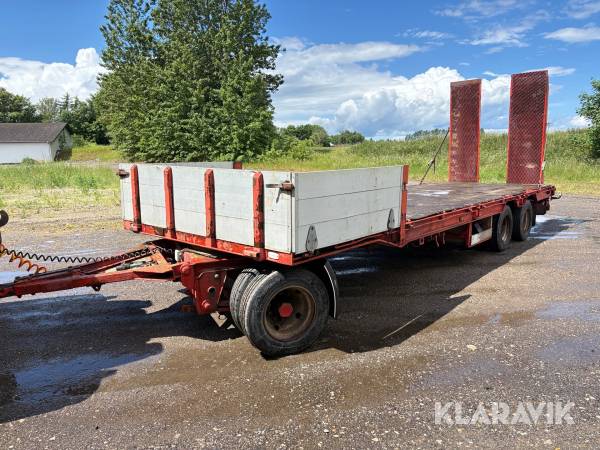 Blokvogn med alu Ramper