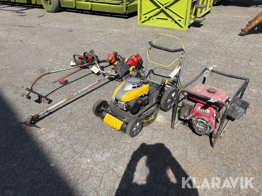Græsslåmaskine Robin, Texas, echo og Husqvarna 5 maskiner