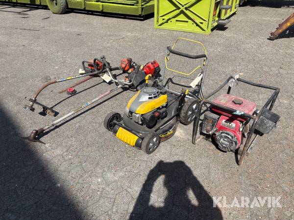 Græsslåmaskine Robin, Texas, echo og Husqvarna 5 maskiner
