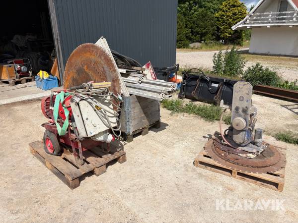 Hydraulisk station med sav J. Meibner A22WL