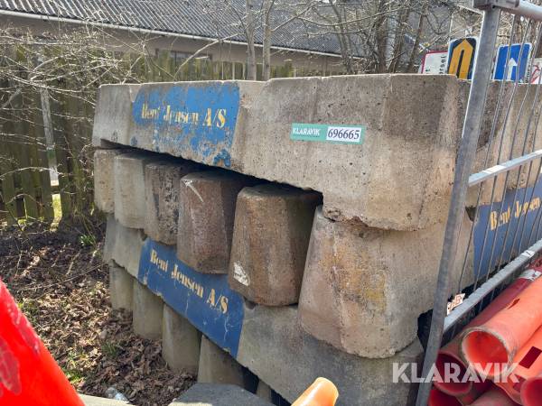 Betonklodser / støtteklodser 21 styk