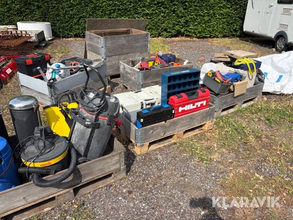 Blandet lot tomme opbevarings kasser, værktøj div