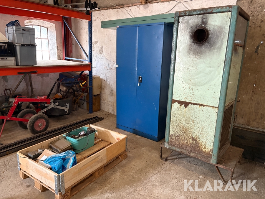 Kalorifere, skab og el-udstyr