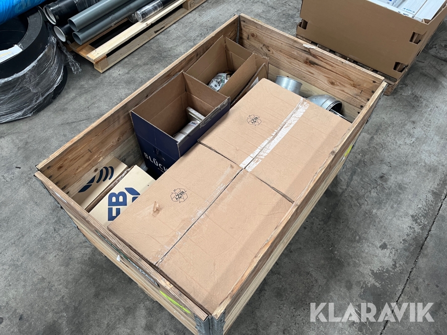 Lot - vvs, rør, fittings og bolte