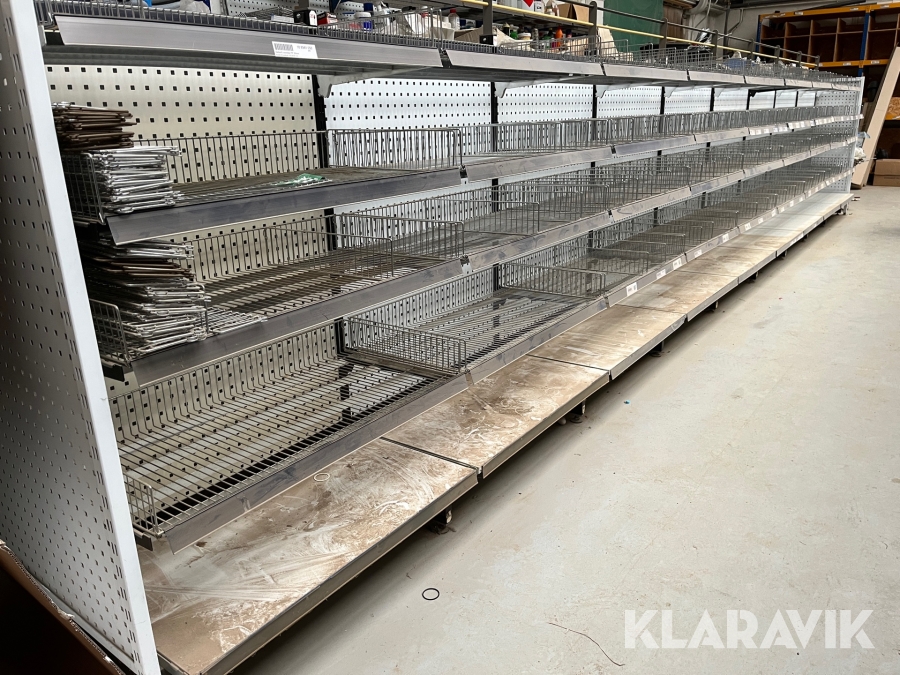 Butiks/lagerreoler 11 sektioner