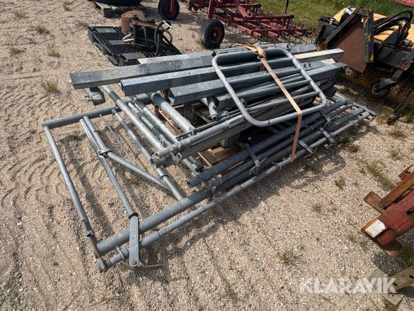 Parti galvaniserede hegns- og fanggitre