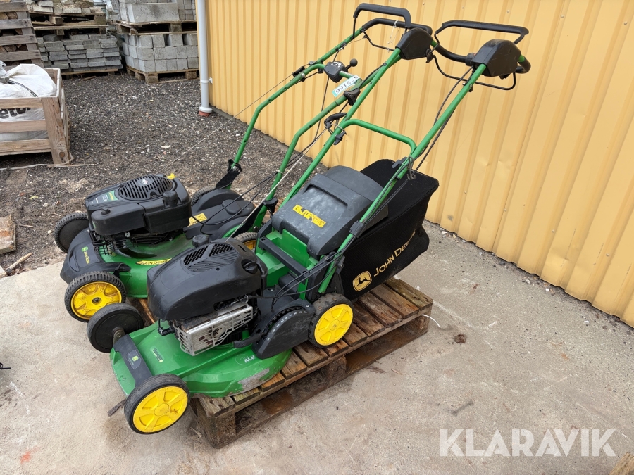 Græsslåmaskiner John Deere R47V og 850E 2 styk