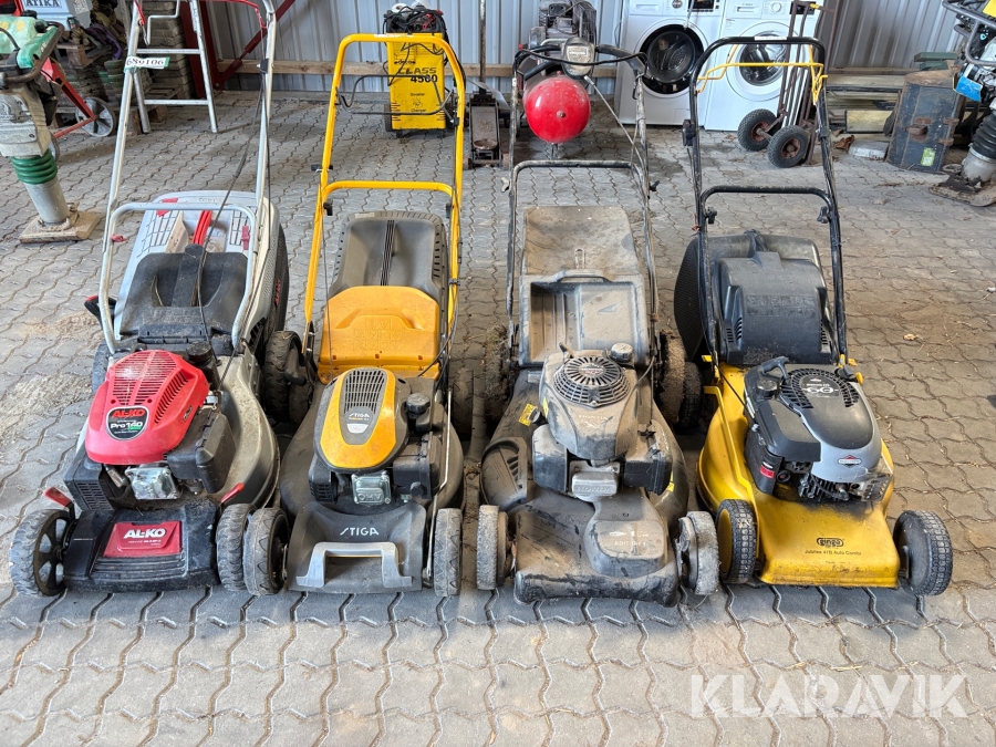 Græsslåmaskine lot Alko/stiga/honda/ginge