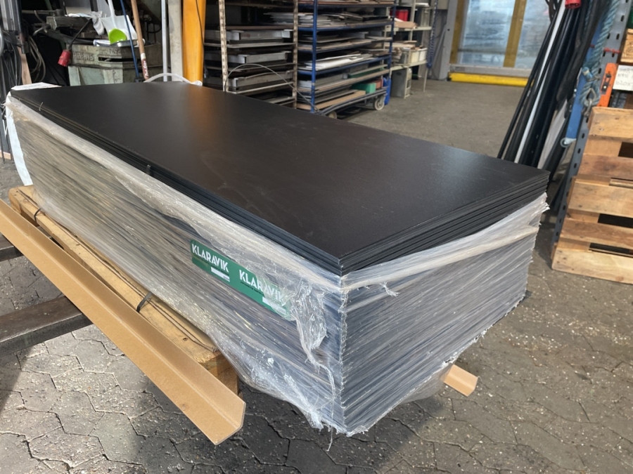 Abs Plast plader sort