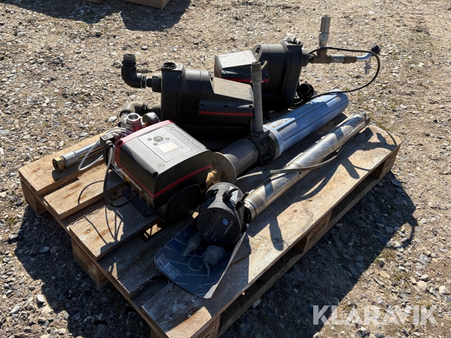 Vandværkspumper/boosterpumper  blandet lot Grundfoss
