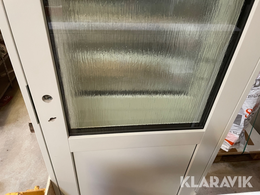 Hoveddør matteret glas