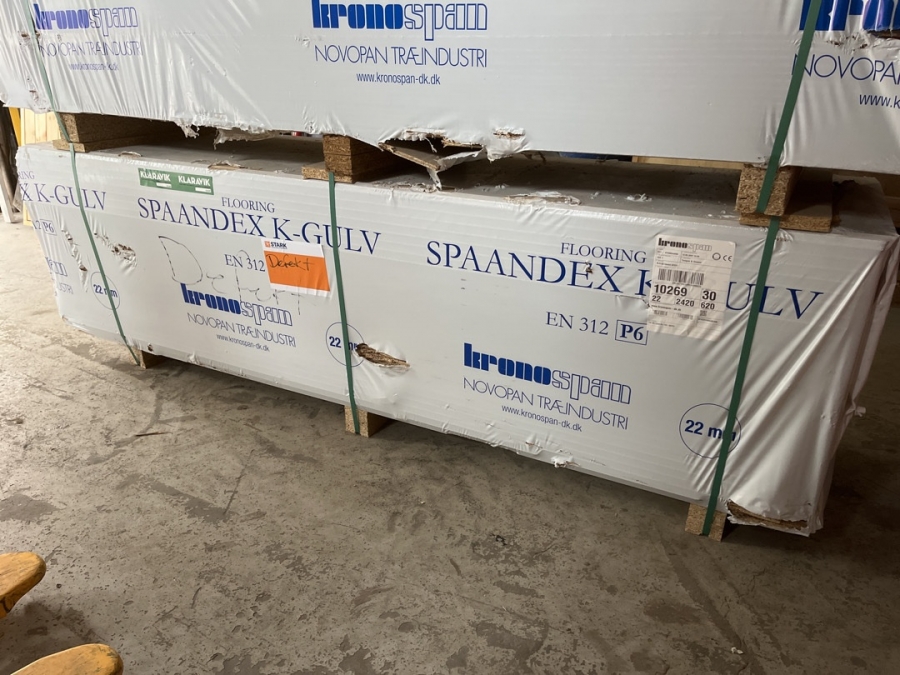 Spaandex K-gulv spånplader