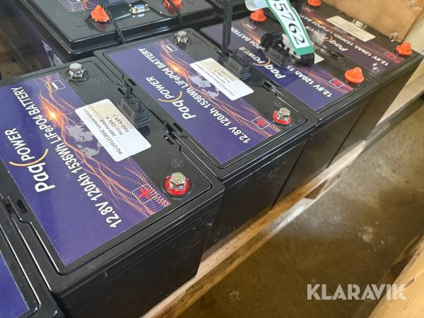 Batteri Paq Power 12,8V 120 Ah 1536Wh LiFePO4 4 styk