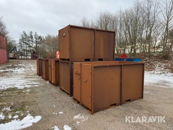 Containerkasser 6 styk