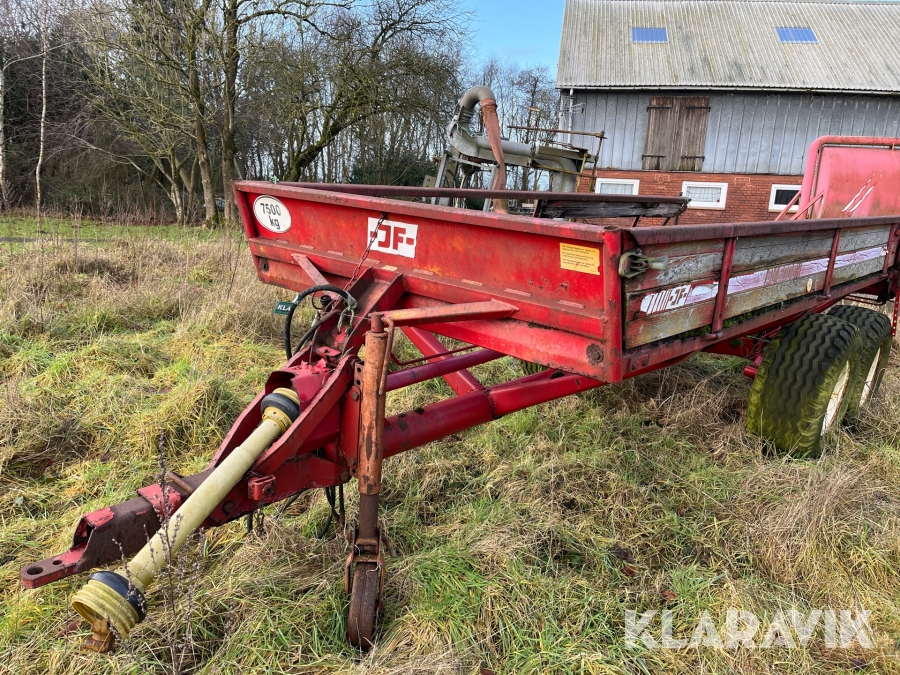 Vogn med mug spreder og aflæsser JF AV 6000 H