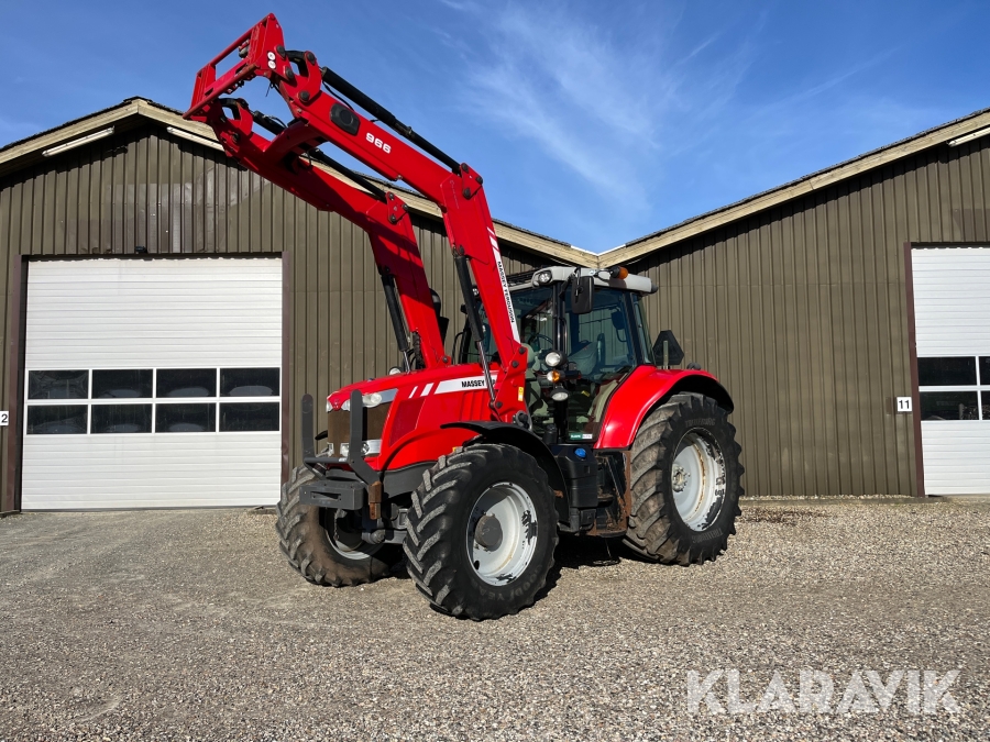 Traktor Massey Ferguson 6615 Dyna-6 med frontlæsser 