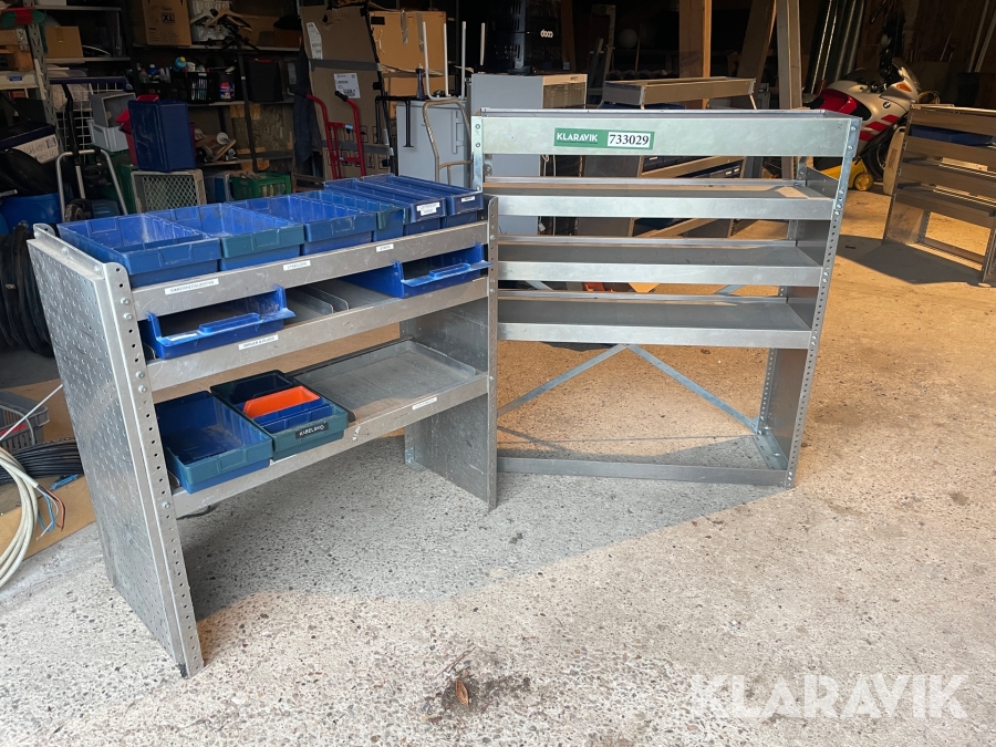 Reoler til varebiler Raaco 2 styk