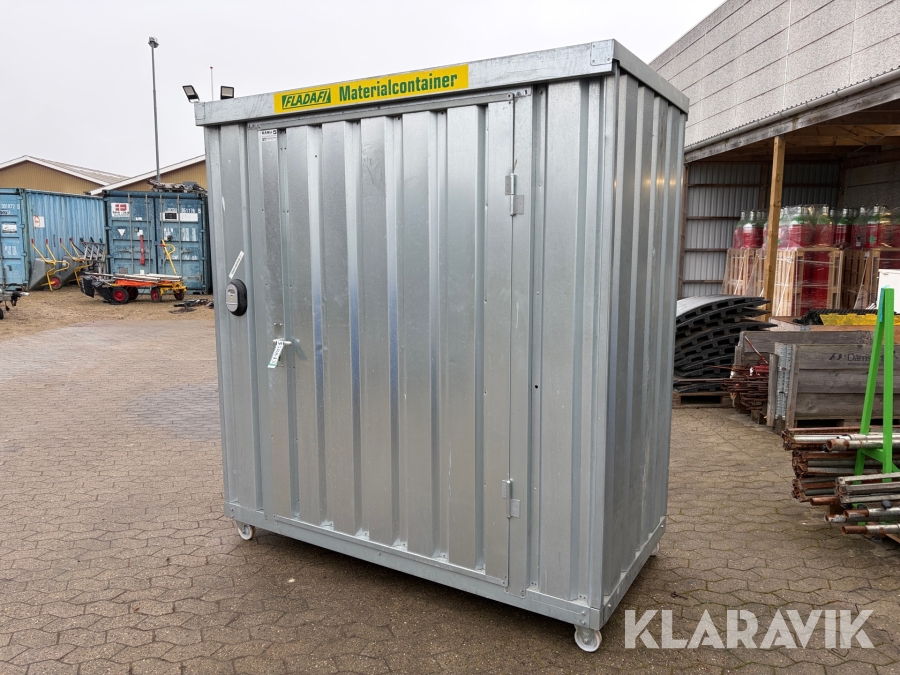 Materialecontainer Fladafi på hjul - 1 styk