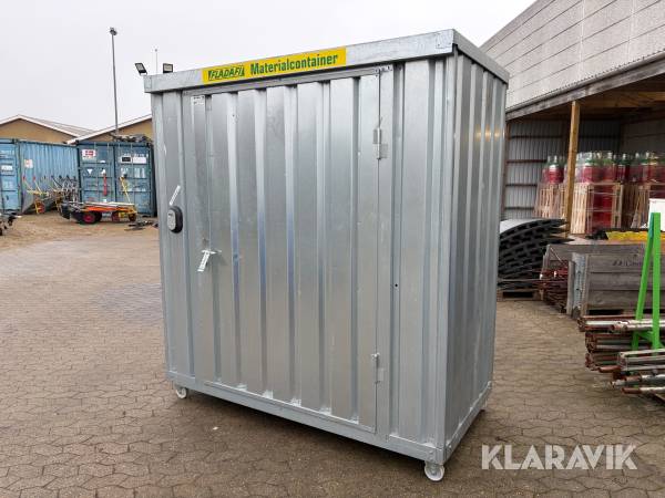 Materialecontainer Fladafi på hjul - 1 styk