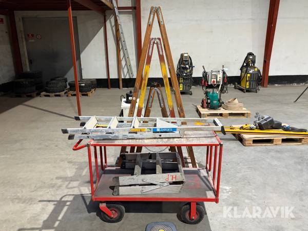 Stiger + lagervogn 6 enheder
