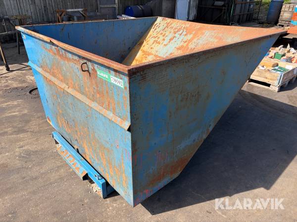 Tipcontainer til pallegafler