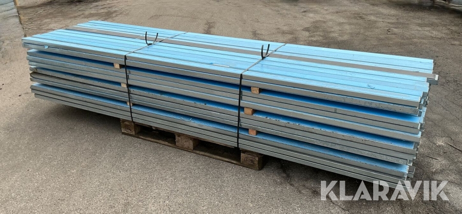 Top- og bundskinne Triplan 220 Styk med 4 mm polyethendug 3000 mm
