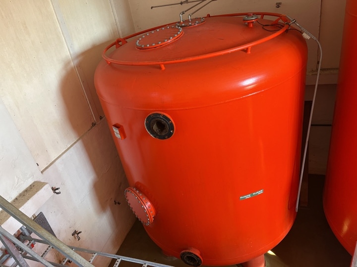 Sandfiltertank fra vandværk